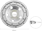 Anesty 2pcs 5 Inch Diamond Cup Grinding Wheel 125mm Concrete Stone Masonry view 3