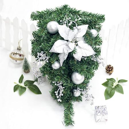 Albero Di Natale Capovolto.Weisy Albero Di Natale Artificiale Capovolto Xams Albero Appeso Ornamenti Decorativi Per La Casa Centro Commerciale Centro Commerciale Layout Scena 24 Pollici Amazon It Casa E Cucina