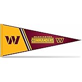 Rico Industries NFL Football Primary 12" x 30" Felt Wall Décor Pennant - Great for Home/Bed Room/Man Cave Décor
