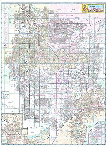 street map of las vegas Greater Las Vegas Area Wall Map Dry Erase Laminated Metro Maps street map of las vegas