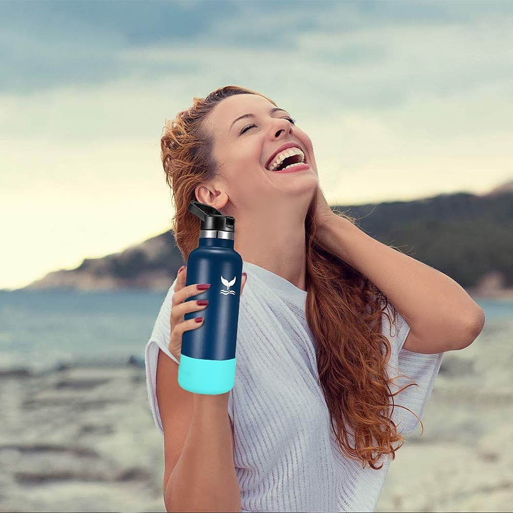 Vmini Protective Silicone Boot, Compatible with Hydro Flask and More Water Bottles, Anti-Slip Bottom Sleeve Cover 12-40 oz : Sports & Outdoors