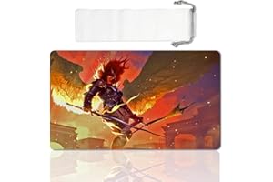 LIUYANZE Board Game MTG Playmat Games Size 60X35 cm CCG Compatible for MTG CCG RPG Trading Card Game (Aurelia, The Warleader)