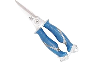 Cuda 8-Inch Titanium Bonded Snips, Blue