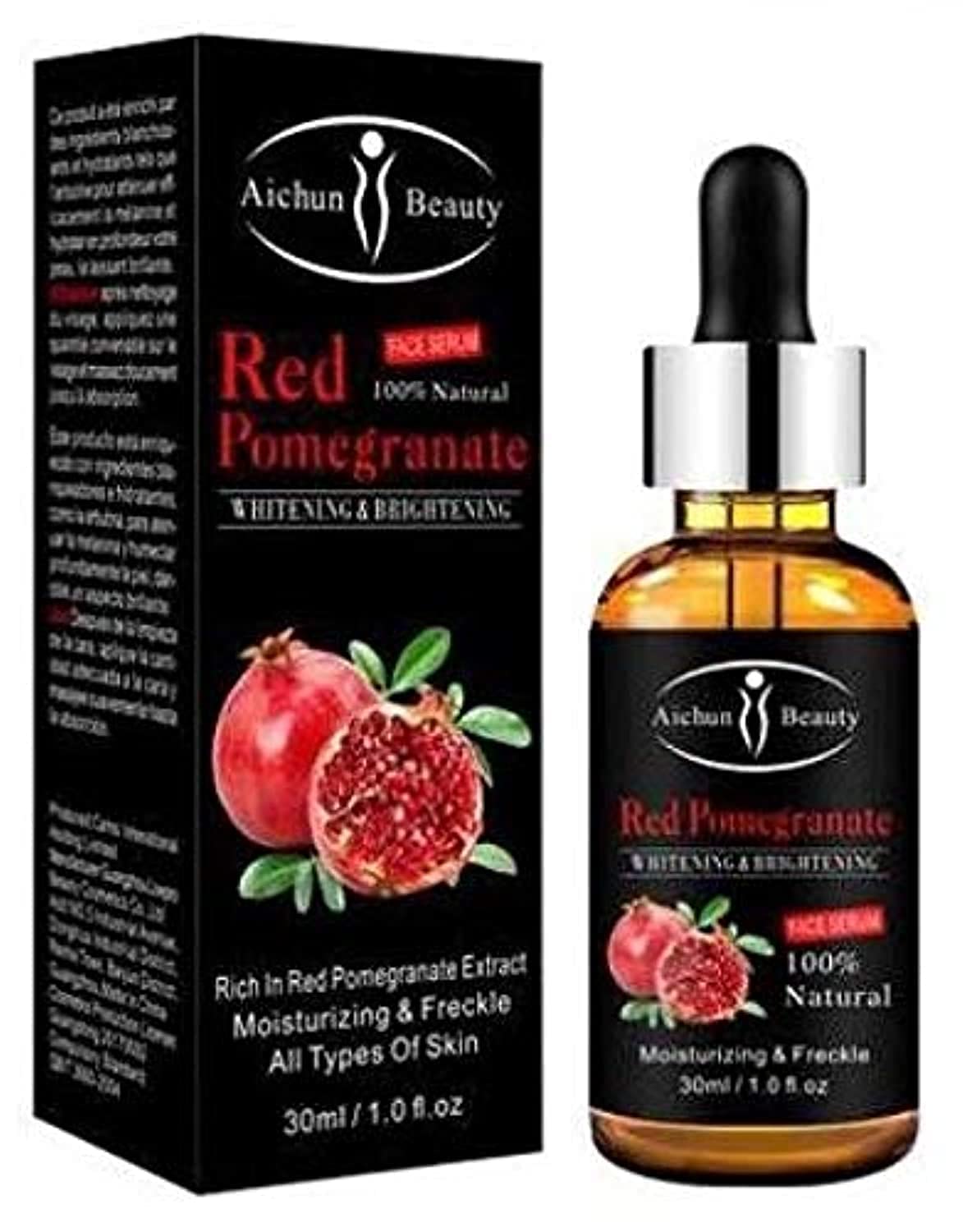 AICHUN BEAUTY Serum 100% Natural Face Lifting Smoothing Oil Control Acne Perfecting Primer (RED POMEGRANATE)