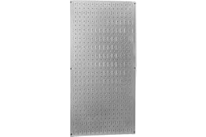 Wall Control 30-GP-3216 GV Metal Pegboard Tool Board Panel, 32-Inch by 16-Inch, Galvanized