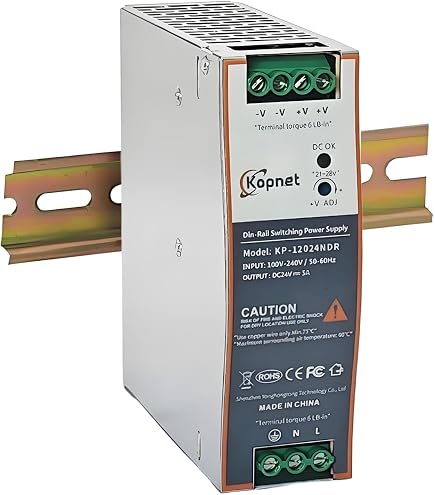 Alimentatore Switching MEAN WELL MDR-60-12 - 60W 12V 5A Per Guida DIN - 2