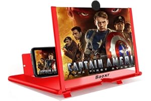 BOOLIAN 3D Screen Magnifier 12-inch HD Mobile Smartphone Video Magnifier Support X / 8/8 Plus / 7/7 Plus / 6 / 6s / 6 Plus / 6s Plus and All Other Smartphones