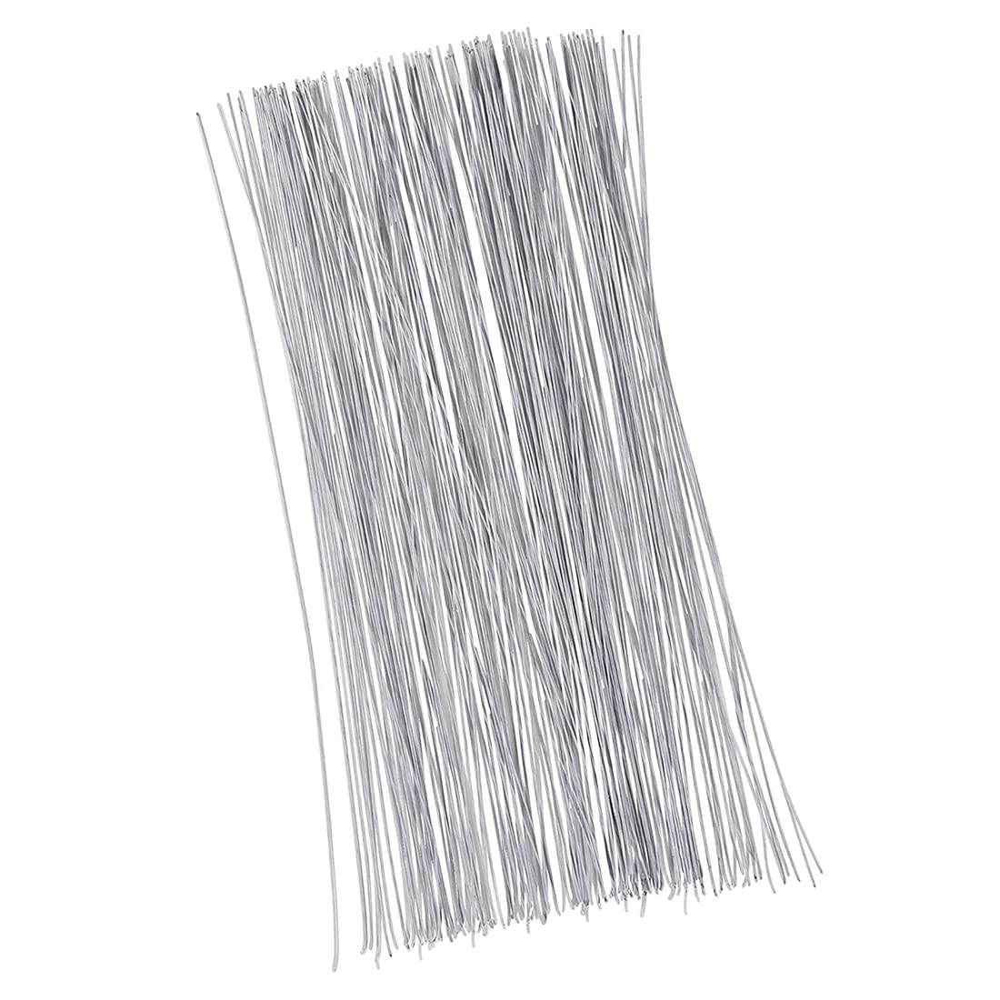 LEBQ 100 x Iron Wire Flower Gauge 26 (0.5 mm), 14 Inches (White)