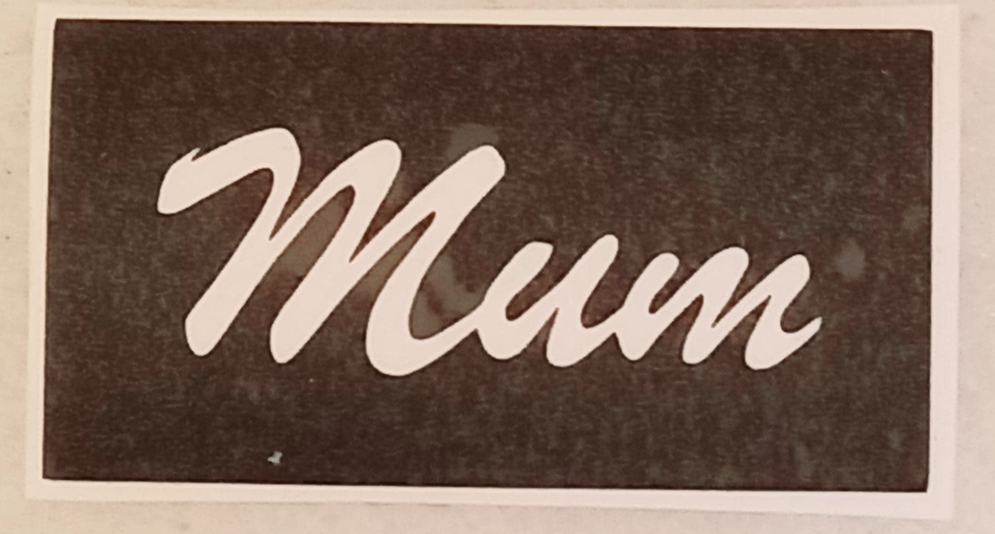 Dazzle Glitter Tattoos 10 x Mum word stencils for etching on glass