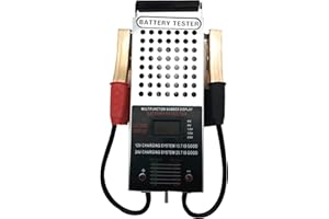 Kaiheng Battery Tester 100A Battery Load Tester, Car Battery Load Tester 6/8/12/16/24V Digital Voltmeter LED Indicator and Al