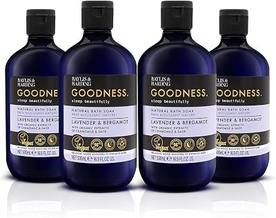 Baylis & Harding Goodness Sleep Lavender Bergamot Bath Soak 500ml Pack of 4