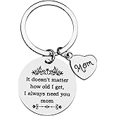 MYAXOY Mother's Day Gifts for Mom from Daughter Son Birthday Christmas Thanksgiving Present Keychain for Mom with Gift Bag