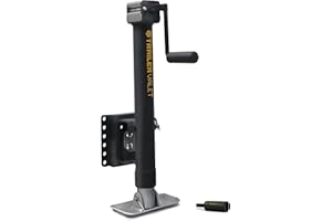 Trailer Valet TVJX2-S Drill Powered Trailer Jack - with Drill Adapter - Heavy Duty - Side Mounted - 2,000 lb Static Weight Capacity