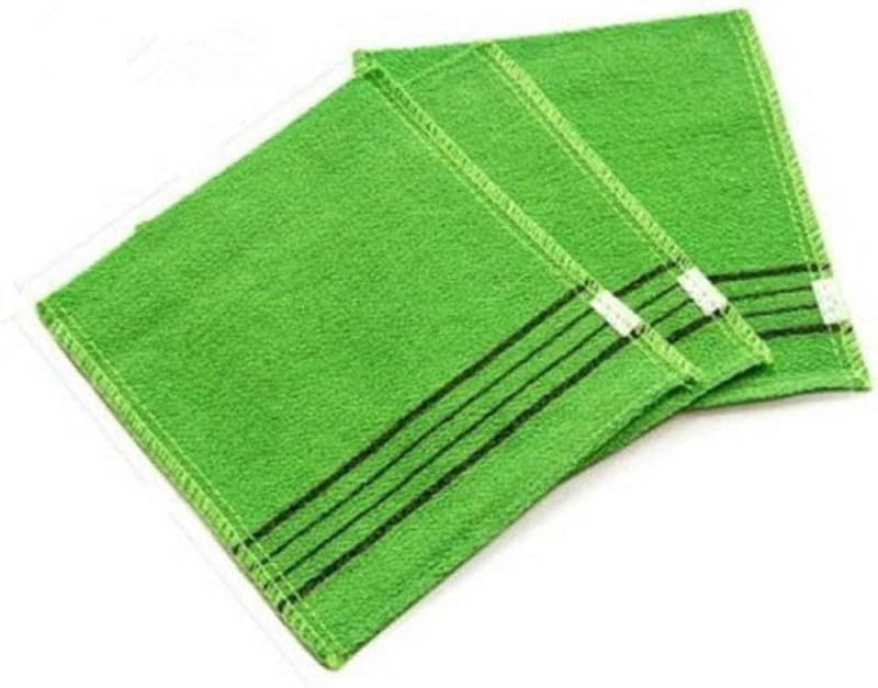 Gcroet 3pcs Exfoliating Bath Towel Scrub Cloth Mitt Women Men Bathing Supplies
