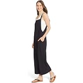 Billabong Women's Relaxed Fit Premium Quality Rayon Adjustable One Piece Overall Jumpsuit