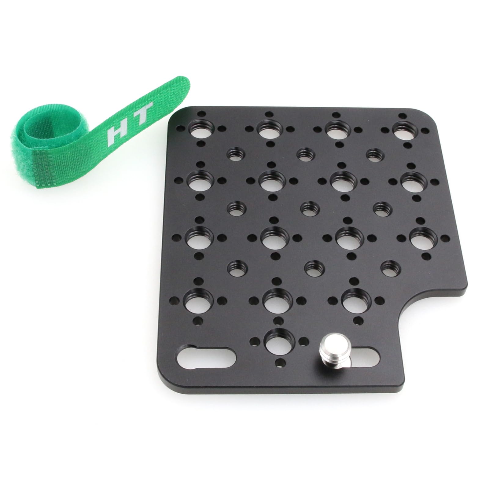 HangTon Camera Cheese Plate Side Mounting for ARRI ALEXA Mini LF Teradek Vaxis Rig Wireless Receiver Follow Focus Motor with 3/8" 1/4" Thread (Black)