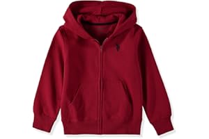 U.S. Polo Assn. Boys' Zip Front Hooded Sweatshirt Hoodie