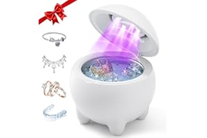 JOYHOOD Ultrasonic Jewelry Cleaner, 45KHz Ultrasonic Ring Cleaner Machine Professional for Jewelry, Earrings Sterling Silver, Retainers Deep Cleaning with 4 Modes, Timer, Low Noise, 304 Stainless Steel Tank