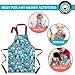 Dinky Dinky - Adjustable Waterproof Kids' Apron with Charming Dog Print - Durable PVC Craft & Cooking Apron for Young Chefs & Artists, Easy to Clean - Unisex Design
