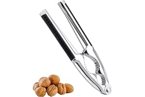 Qancekoo Nutcracker, Walnut Cracker with Non-Slip Handle Nut Cracker Tool for Pecans, Macadamias Nuts, Hazelnuts, Almonds, Cr