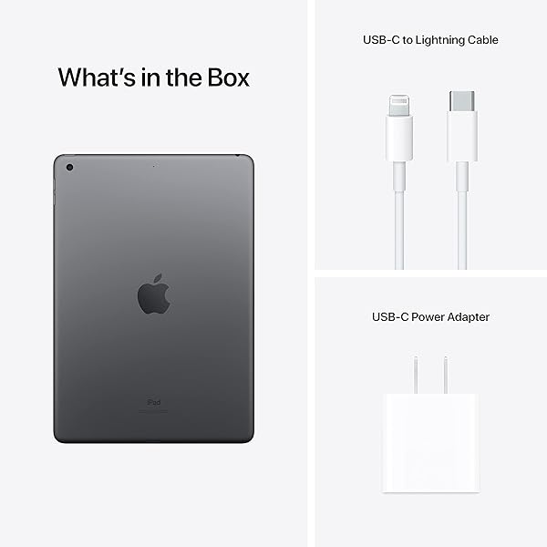 APPLE IPAD (9TH GENERATION): WITH A13 BIONIC CHIP, 10.2-INCH RETINA DISPLAY, 64GB, WI-FI, 12MP FRONT/8MP BACK CAMERA, TOUCH ID, ALL-DAY BATTERY LIFE – SPACE GRAY
