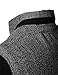 H2H Mens Herringbone Cardigan Sweater of Knitted Sleeves Black US S/Asia M (KMOSWL015)