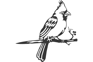 PKPKAUT Metal Birds Yard Decor for Outdoor, Metal Yard Art Outdoor and Garden Decorations, Unique Yard Decorations Outdoor Metal Bird, Metal Cardinal Bird Outdoor Decor Gifts for Women