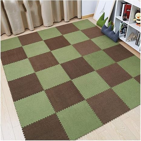 Amazon Co Jp Afchj ジョイントフロアマット タイル カーペット 赤ちゃん 幼児 クロールマット プレイルーム 柔らかい プレイマット 簡単な旅行 無料の組み合わせ Color D Size 30x30x1cm 24pcs ホーム キッチン