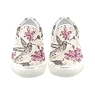 D-Story Custom Hummingbirds and Flowers Women's Unusual Slip-on Canvas Shoes Sneaker