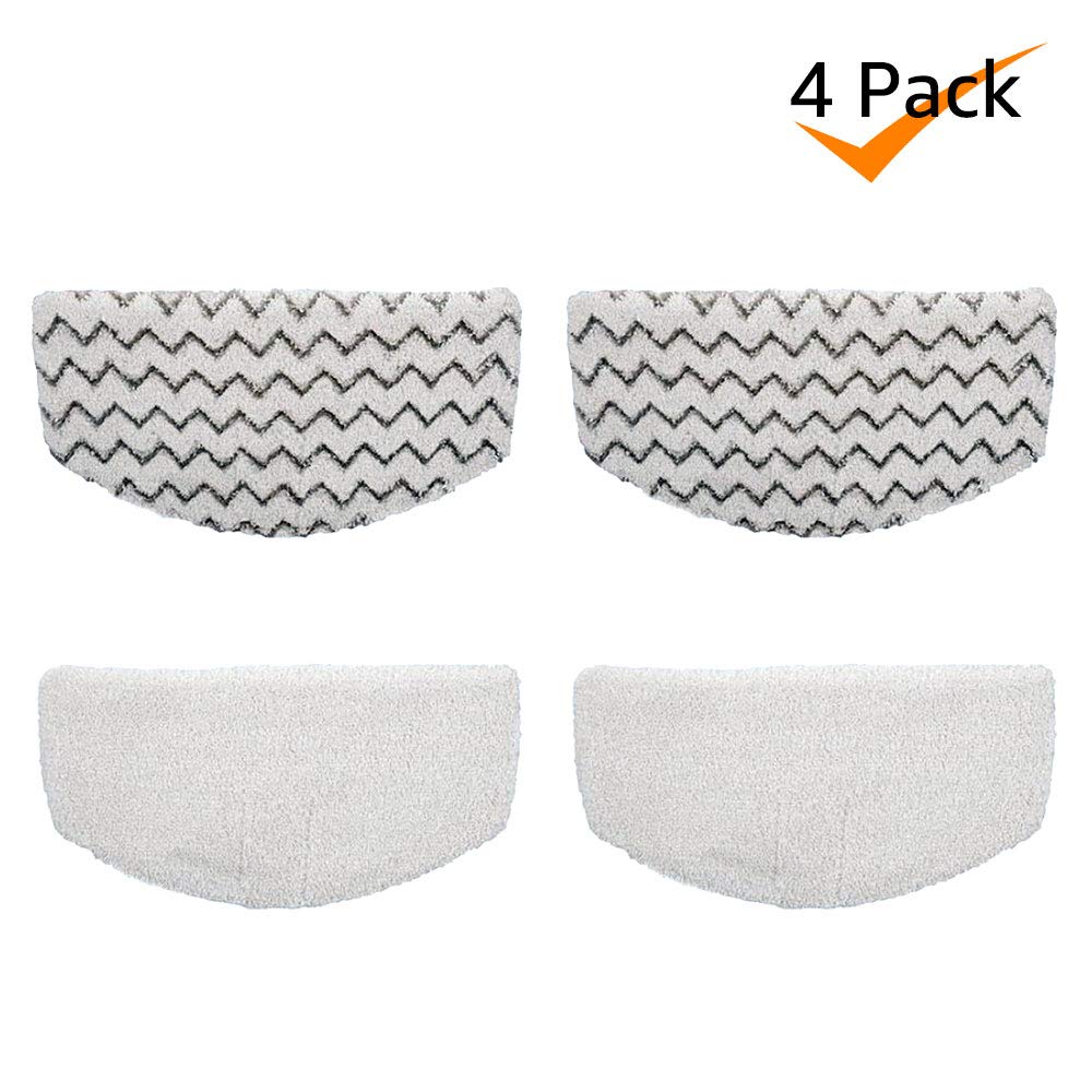 Bonus Life Steam Mop Pads for Bissell Powerfresh Steam Mop 1940 Replacement, 4 Pack