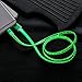 Lightning Cable, Bambud Flowing LED Light Up iPhone Charger Cable 3 ft USB A to Lightning Sync and Charging iPhone Cable Cord for iPhone X/8/7/7 Plus/6s/6s Plus/6/6 Plus/5s/5c/5/iPad/iPod (iOS Green)