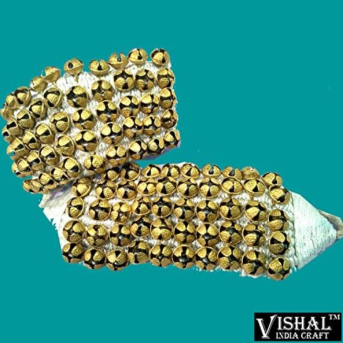 GHUNGROO WHITE 5 LINE , GHUNGRU 5 LINE WHITE PAD, 12 NO. GHUNGROO 10 PER LINE WHITE PAD, BEST GHUNGROO FIVE LINE WHITE PAD BY VISHAL INDIA MART®