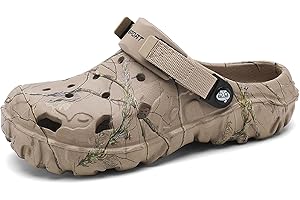 SECHRITE Men's Clogs Athletic Sports Outdoor Sandals Water Beach Shoes Slippers Sandals Lightweight Comfortable Breathable with Adjustable Back Strap