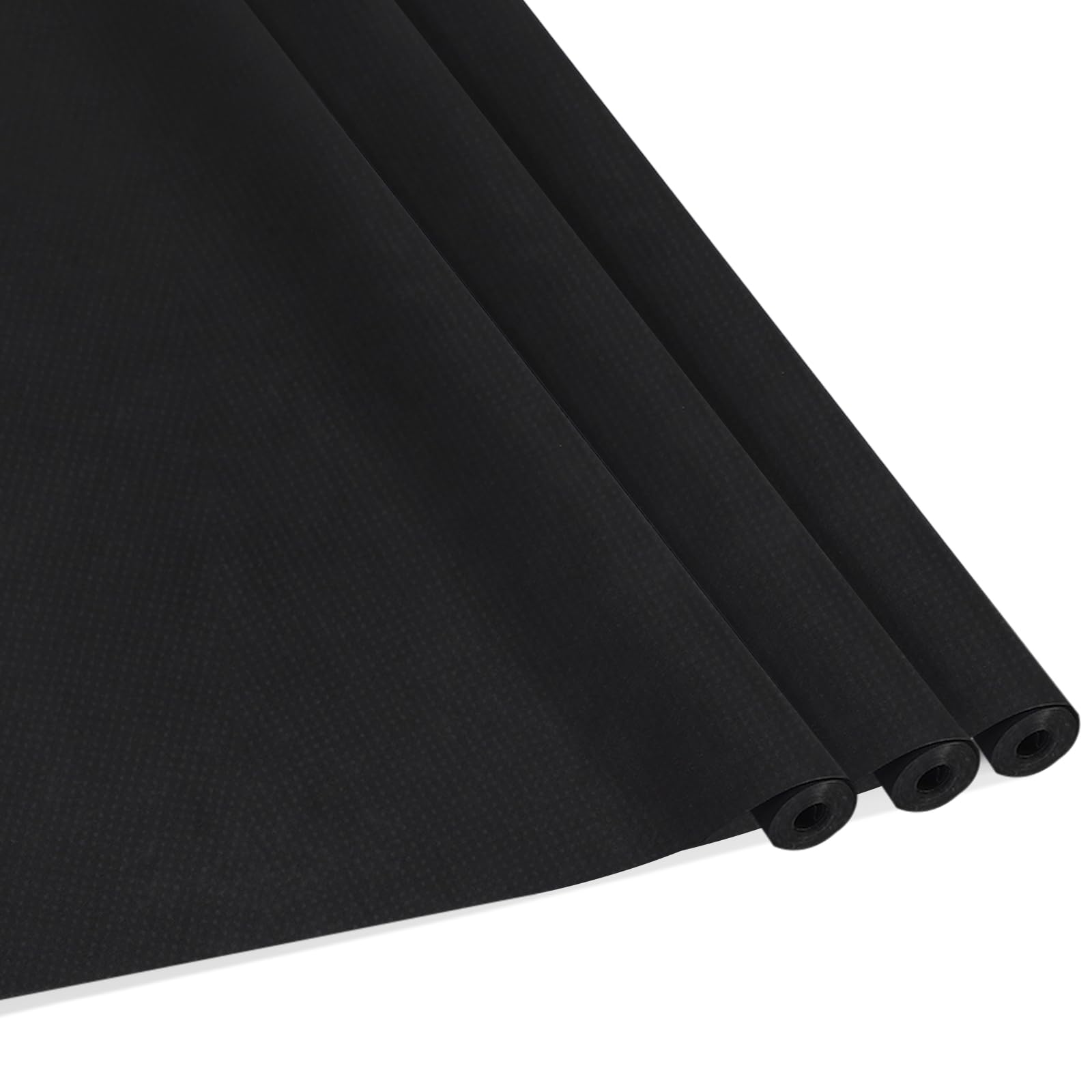 Photo 1 of Skyygemm 3 Rolls Bulletin Board Fabric Roll 4 x 24 ft No Fade Reusable Waterproof Erasable Bulletin Board Background Non-Woven Fabric Poster for Back to School DIY Craft Classroom Decor(Black)