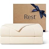 REST® Evercool® Cooling Comforter, Twin/Twin XL, Blanket for Hot Sleepers, All Season Bedding to Keep Cool for Night Sweats, Breathable Lightweight Blanket, 68"x90" Inches, Snow Ivory