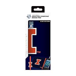SOAR NCAA Wireless Charging Mouse Pad, Illinois