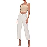 Forever 21 Womens Ankle-Cut Canvas Pants