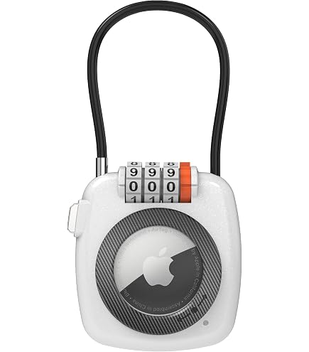 Amazon.com: UP Security AirTag Holder with Combination Lock, Works