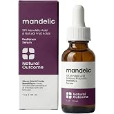 Mandelic Acid Serum 10% | Anti-Aging AHA Facial with Hyaluronic Acid | Targets Fine Lines, Dark Spots, and Wrinkles | Clarifies Acne and Stimulates Natural Collagen Production | 1 Oz Natural Outcome