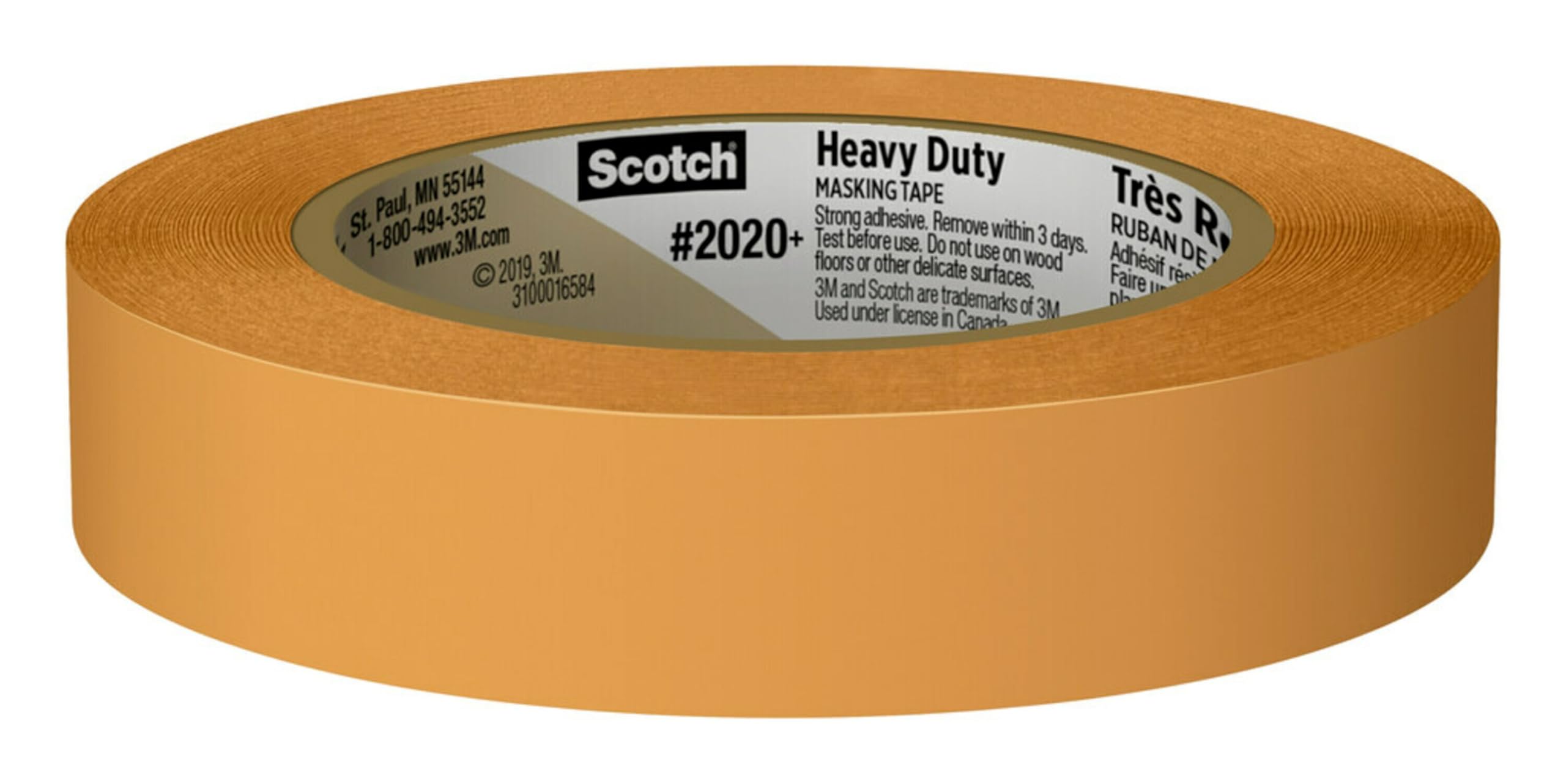 Scotch Heavy Duty Painter's Tape, 9 Rolls, 0.94 in x 60.1 yd, for Use On Vinyl, Carpet, Metal, & Plastic, Indoor & Outdoor Masking Tape, Bonds Aggressively, 3-Day Clean Removal (2020+-24AP9)