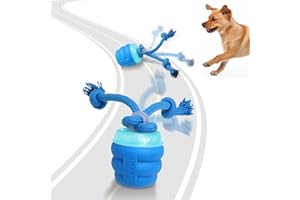 Giociv Interactive Dog Toys with Motion Activated, Squeaky Dog Toy Active Rolling Ball Wicked Ball for Daily Training