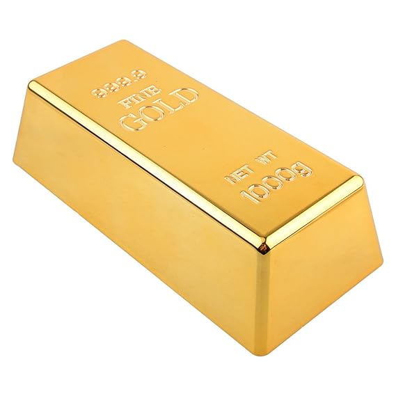FidgetGear Fake Gold Bar Bullion Door Stop Paperweight Desk Office Table Decoration