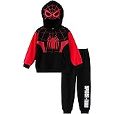 Marvel Spiderman Cosplay Costume Avengers 2 Pcs Pocket Hoodie&Pants Hulk Hooded Outfit Venom Captain America Apparel Kid 2-9Y