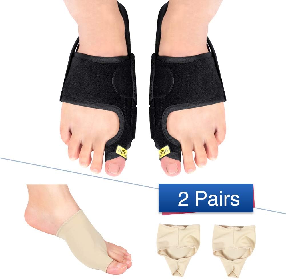 Bunion Corrector Foot Brace with Bunion Pain Relief Sleeve Kits for Big