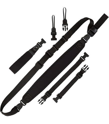 Dragonne Op/Tech USA 'Cam Strap' - Longueur Réglable 25 à 56 Cm - Noir - Pour Appareils Photo Et Petits équipements - 11