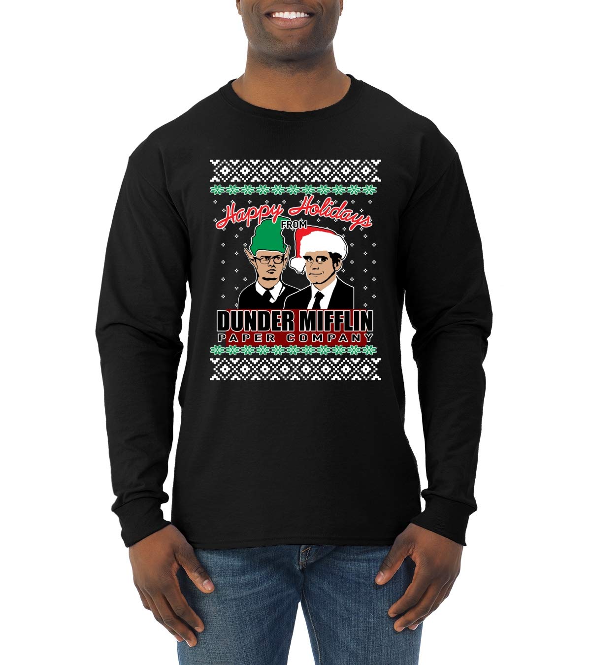 Happy Holidays From Dunder Mifflin Paper Company S Ugly Christmas Sweater T Sh Shirts | Jznovelty