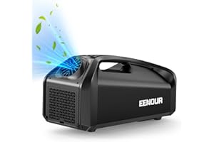 EENOUR QN750 Portable Air Conditioner, 2900BTU Portable AC Unit, Dual Hose System, 61~86°F,250W Low Power Consumption with 24V DC, 3 Wind Speed,for Camping RV Truck Van Tent Outdoor Indoor