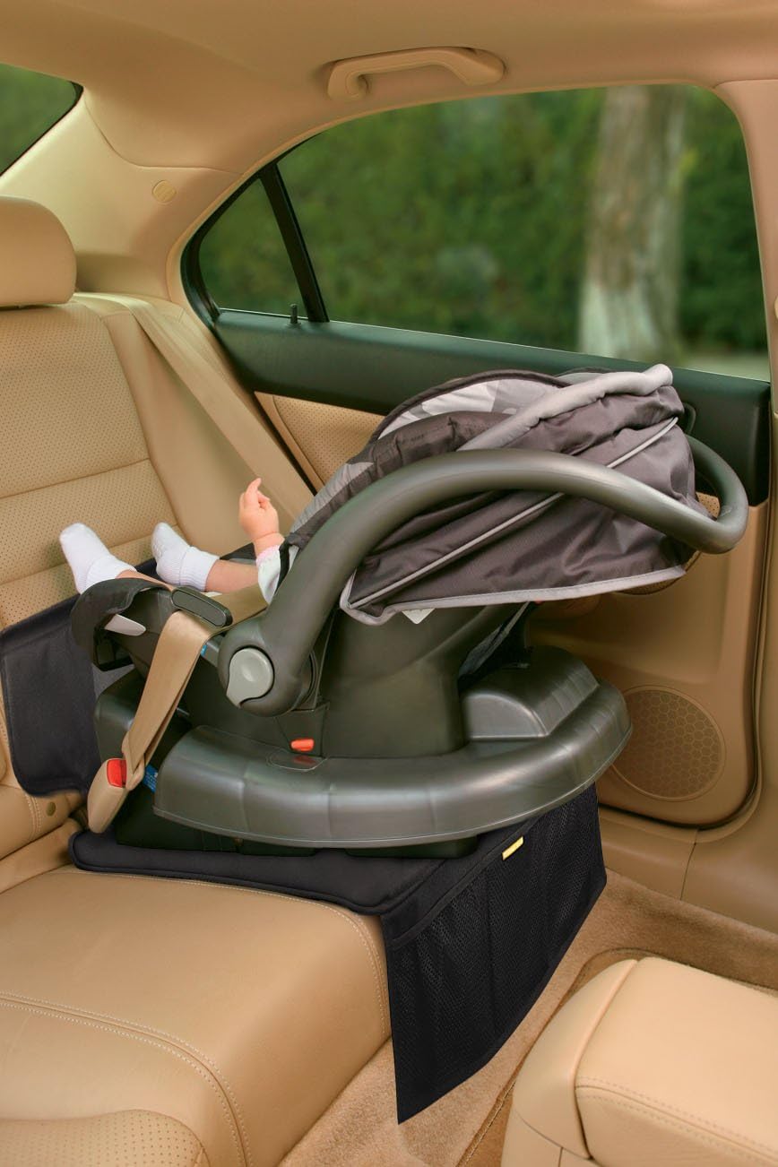 Prince Lionheart All-In-One SeatSaver | Protects Car Seats From Damage | Front Panel Mesh Pocket | Non-Slip | Rear Anchor | Isofix Compatible | Fits All Seats – Black - Image 4