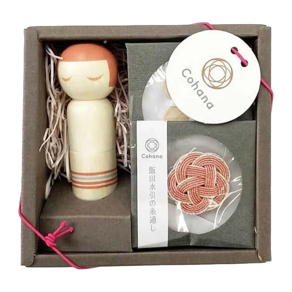 Cohana Kokeshi Doll Pincushion Set Pink – 1pc