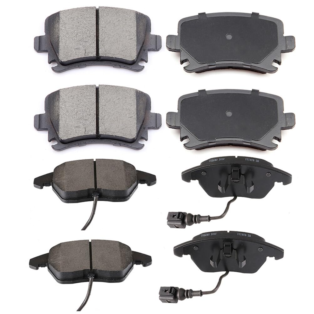cciyu D1319 D1108 Front & Rear Disc Brake Pads Kit